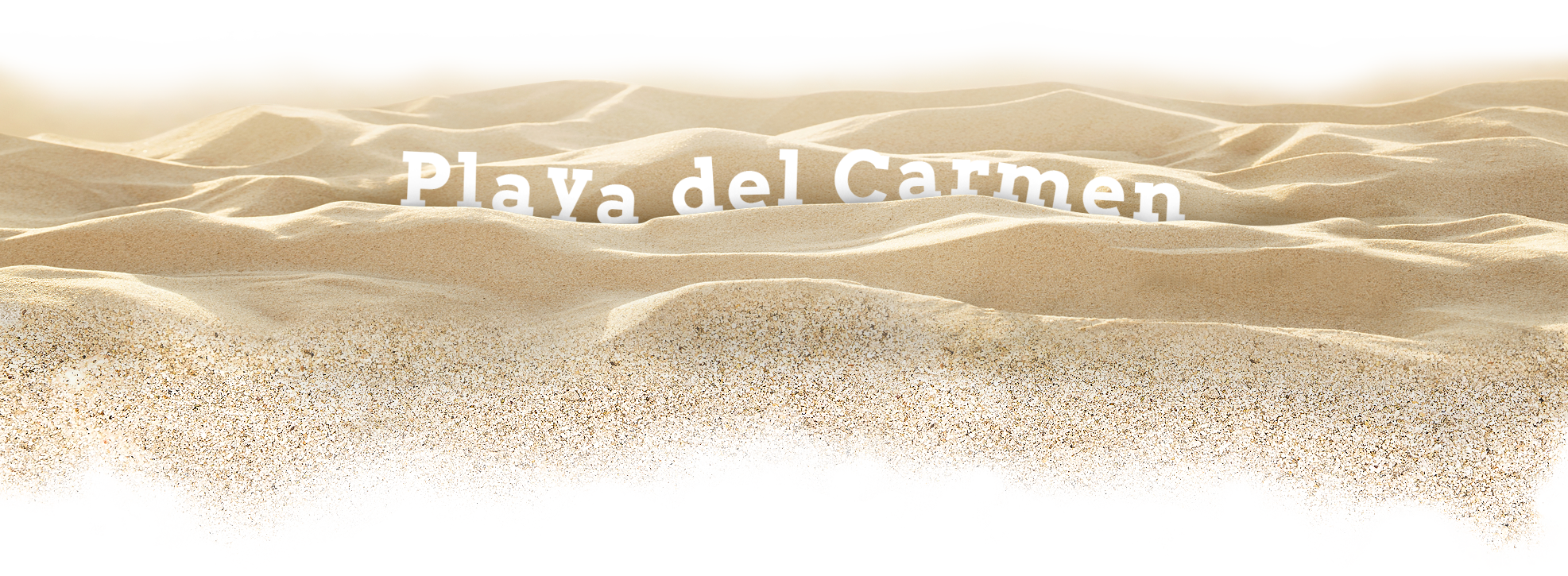 White sand, soft and quiet. Just what you need.